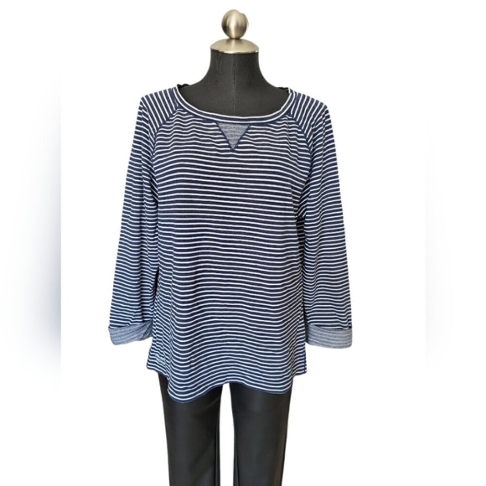 Vintage Ralph Lauren Jeans Striped Nautical Sweatshirt Sz Large